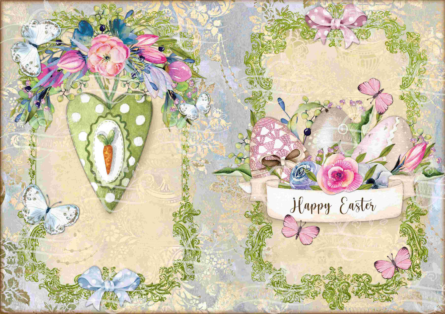Eggstra Hoppy Easter Junk Journal Kit - 12 Pages Instant Download & Print Digital Scrapbook Paper, Cardmaking, Collage Paper, Spring, Easter